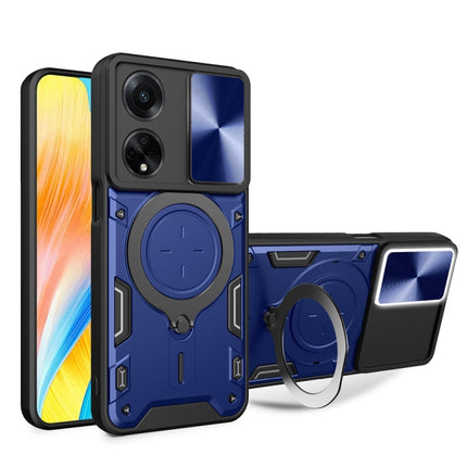 CD Texture Sliding Camshield Magnetic Holder Phone Case, For OPPO F23 5G India / A98 5G / A1 5G, For OPPO Find X8 Pro, For OPPO Reno8 T 5G, For OPPO A17 4G