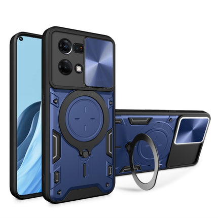 CD Texture Sliding Camshield Magnetic Holder Phone Case, For OPPO Reno8 Pro 5G, For OPPO Reno8 5G, For OPPO Reno7 4G / F21 Pro 4G, For OPPO Reno7 5G