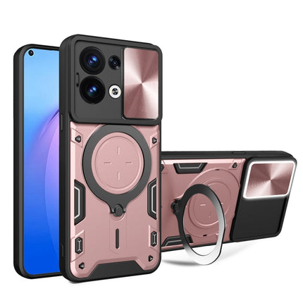 CD Texture Sliding Camshield Magnetic Holder Phone Case, For OPPO Reno8 Pro 5G, For OPPO Reno8 5G, For OPPO Reno7 4G / F21 Pro 4G, For OPPO Reno7 5G