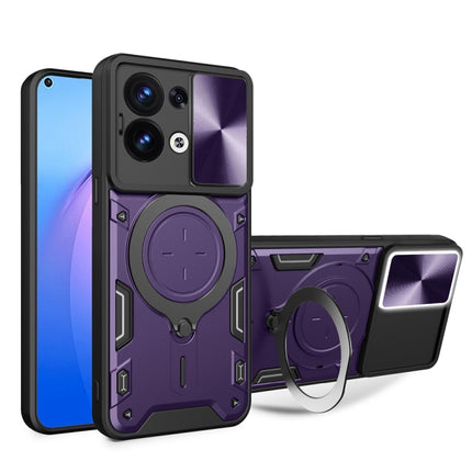 CD Texture Sliding Camshield Magnetic Holder Phone Case, For OPPO Reno8 Pro 5G, For OPPO Reno8 5G, For OPPO Reno7 4G / F21 Pro 4G, For OPPO Reno7 5G