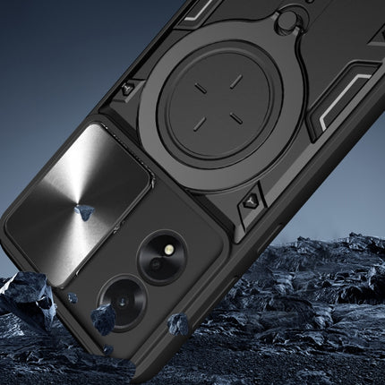 CD Texture Sliding Camshield Magnetic Holder Phone Case, For OPPO A38 4G Global, For OPPO A58 4G Global, For OPPO Reno10 5G Global, For OPPO A78 4G