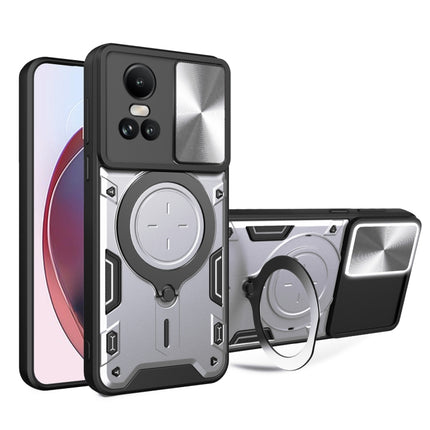 CD Texture Sliding Camshield Magnetic Holder Phone Case, For OPPO A38 4G Global, For OPPO A58 4G Global, For OPPO Reno10 5G Global, For OPPO A78 4G