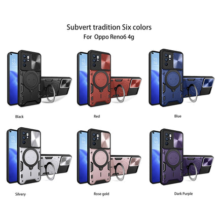 CD Texture Sliding Camshield Magnetic Holder Phone Case, For OPPO Reno 6 4G, For OPPO A15 / A15s / A35 2021, For OPPO A53 4G, For OPPO A9 2020 / A5 2020 / A11x, For OPPO A79 5G Global