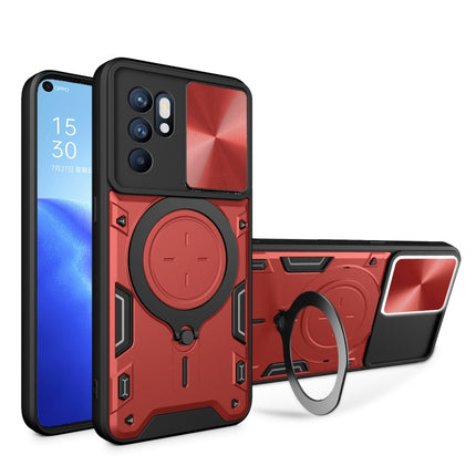 CD Texture Sliding Camshield Magnetic Holder Phone Case, For OPPO Reno 6 4G, For OPPO A15 / A15s / A35 2021, For OPPO A53 4G, For OPPO A9 2020 / A5 2020 / A11x, For OPPO A79 5G Global