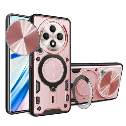 CD Texture Sliding Camshield Magnetic Holder Phone Case, For OPPO A3x 5G India / A3x 4G, For OPPO Reno12 F 5G Global, For OPPO A3 Pro 5G India, For OPPO Reno12 Pro 5G Global