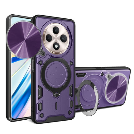 CD Texture Sliding Camshield Magnetic Holder Phone Case, For OPPO A3x 5G India / A3x 4G, For OPPO Reno12 F 5G Global, For OPPO A3 Pro 5G India, For OPPO Reno12 Pro 5G Global