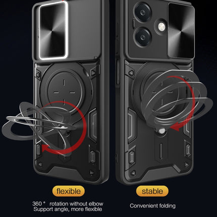 CD Texture Sliding Camshield Magnetic Holder Phone Case, For OPPO A3x 5G India / A3x 4G, For OPPO Reno12 F 5G Global, For OPPO A3 Pro 5G India, For OPPO Reno12 Pro 5G Global