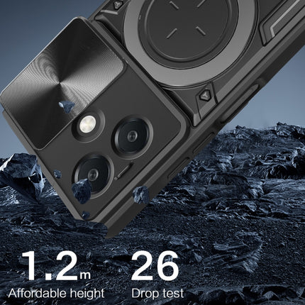 CD Texture Sliding Camshield Magnetic Holder Phone Case, For OPPO A3x 5G India / A3x 4G, For OPPO Reno12 F 5G Global, For OPPO A3 Pro 5G India, For OPPO Reno12 Pro 5G Global