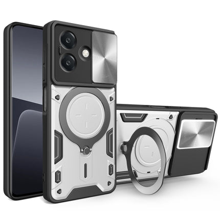 CD Texture Sliding Camshield Magnetic Holder Phone Case, For OPPO A3x 5G India / A3x 4G, For OPPO Reno12 F 5G Global, For OPPO A3 Pro 5G India, For OPPO Reno12 Pro 5G Global