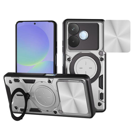 CD Texture Sliding Camshield Magnetic Holder Phone Case, For OPPO F29 Pro 5G Global, For OPPO F29 5G Global, For OPPO A5 Pro 5G Global, For OPPO Find X8