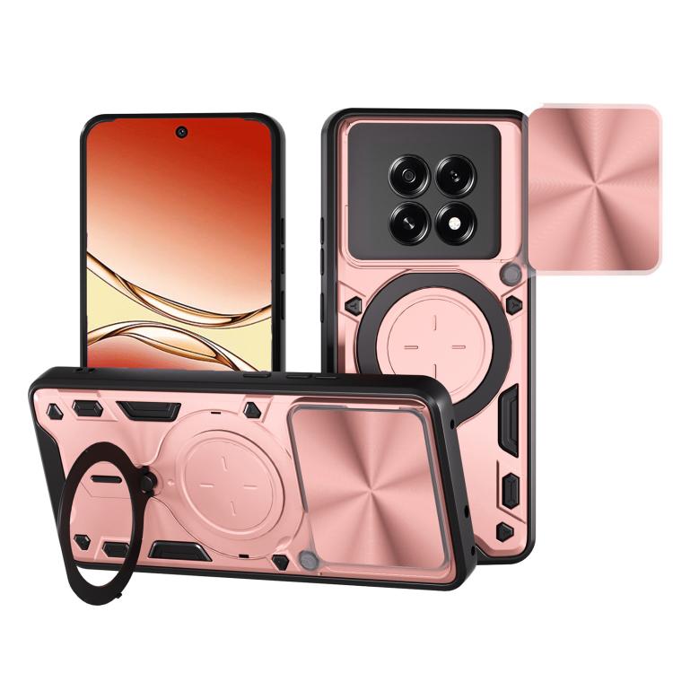 CD Texture Sliding Camshield Magnetic Holder Phone Case