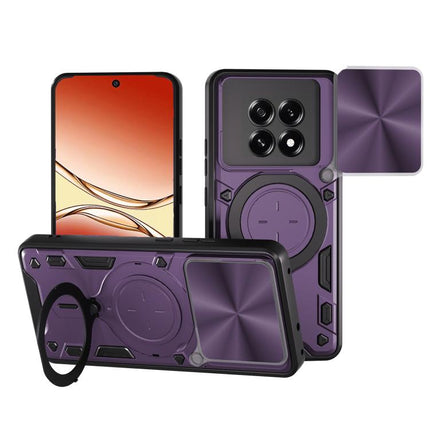 CD Texture Sliding Camshield Magnetic Holder Phone Case, For OPPO F29 Pro 5G Global, For OPPO F29 5G Global, For OPPO A5 Pro 5G Global, For OPPO Find X8