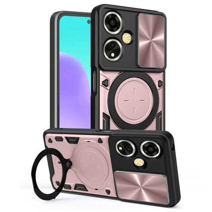 CD Texture Sliding Camshield Magnetic Holder Phone Case, For OPPO Reno14 F 5G Global, For OPPO A5 5G Global / A5x 5G, For OPPO Reno14 5G Global, For OPPO A59 5G Global