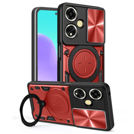 CD Texture Sliding Camshield Magnetic Holder Phone Case, For OPPO Reno14 F 5G Global, For OPPO A5 5G Global / A5x 5G, For OPPO Reno14 5G Global, For OPPO A59 5G Global