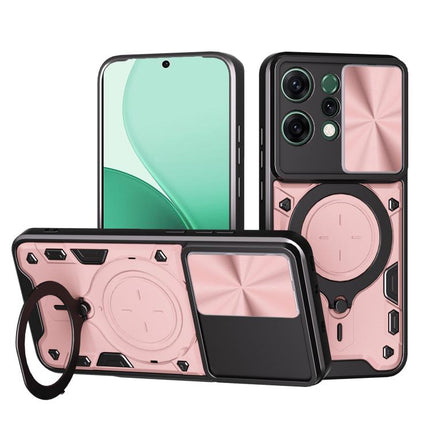 CD Texture Sliding Camshield Magnetic Holder Phone Case, For OPPO Reno14 F 5G Global, For OPPO A5 5G Global / A5x 5G, For OPPO Reno14 5G Global, For OPPO A59 5G Global