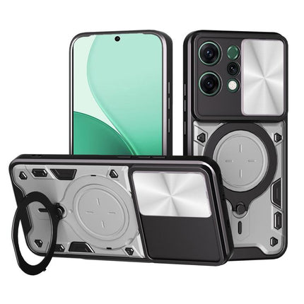 CD Texture Sliding Camshield Magnetic Holder Phone Case, For OPPO Reno14 F 5G Global, For OPPO A5 5G Global / A5x 5G, For OPPO Reno14 5G Global, For OPPO A59 5G Global