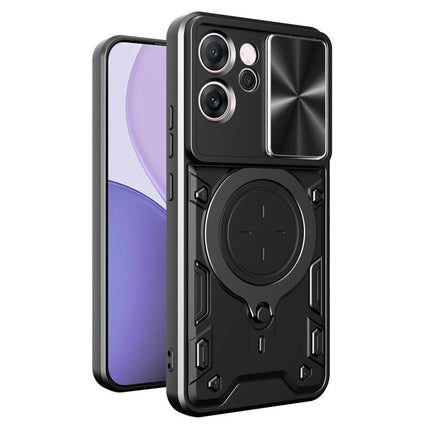 CD Texture Sliding Camshield Magnetic Holder Phone Case, For OPPO Reno14 F 5G Global, For OPPO A5 5G Global / A5x 5G, For OPPO Reno14 5G Global, For OPPO A59 5G Global