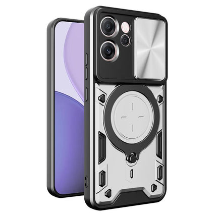 CD Texture Sliding Camshield Magnetic Holder Phone Case, For OPPO Reno14 F 5G Global, For OPPO A5 5G Global / A5x 5G, For OPPO Reno14 5G Global, For OPPO A59 5G Global