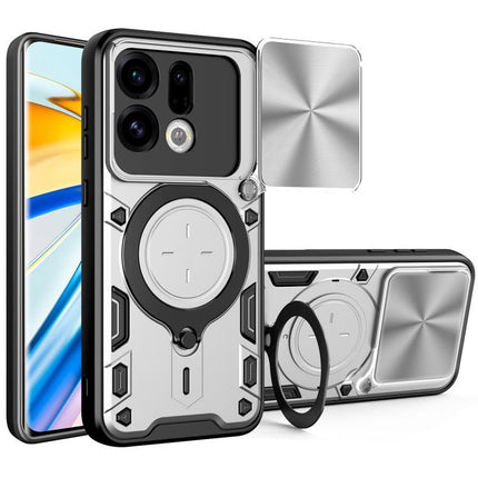 CD Texture Sliding Camshield Magnetic Holder Phone Case, For OPPO Reno16 F 5G, For OPPO Find X9 Ultra, For OPPO Find X9, For OPPO Find X9 Pro
