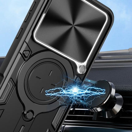 CD Texture Sliding Camshield Magnetic Holder Phone Case, For OPPO Reno14 F 5G Global, For OPPO A5 5G Global / A5x 5G, For OPPO Reno14 5G Global, For OPPO A59 5G Global