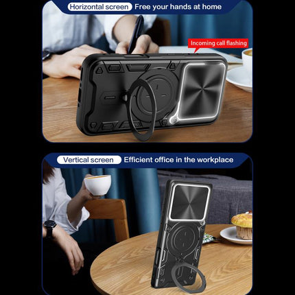 CD Texture Sliding Camshield Magnetic Holder Phone Case, For OPPO Reno14 F 5G Global, For OPPO A5 5G Global / A5x 5G, For OPPO Reno14 5G Global, For OPPO A59 5G Global