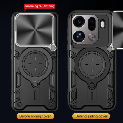 CD Texture Sliding Camshield Magnetic Holder Phone Case, For OPPO Reno14 F 5G Global, For OPPO A5 5G Global / A5x 5G, For OPPO Reno14 5G Global, For OPPO A59 5G Global