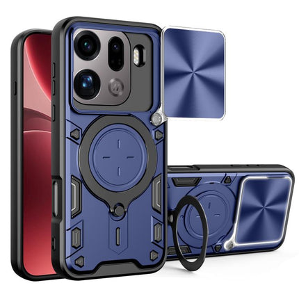 CD Texture Sliding Camshield Magnetic Holder Phone Case, For OPPO Reno16 F 5G, For OPPO Find X9 Ultra, For OPPO Find X9, For OPPO Find X9 Pro