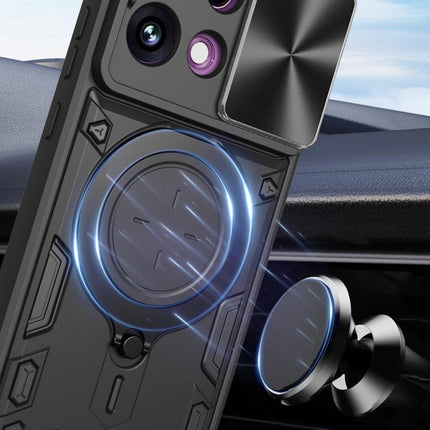 CD Texture Sliding Camshield Magnetic Holder Phone Case, For OPPO Reno16 F 5G, For OPPO Find X9 Ultra, For OPPO Find X9, For OPPO Find X9 Pro