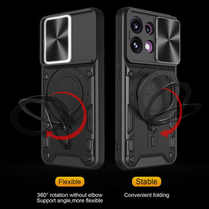 CD Texture Sliding Camshield Magnetic Holder Phone Case, For OPPO Reno16 F 5G, For OPPO Find X9 Ultra, For OPPO Find X9, For OPPO Find X9 Pro