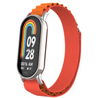 For Xiaomi Mi Band 8 / Silver+Orange