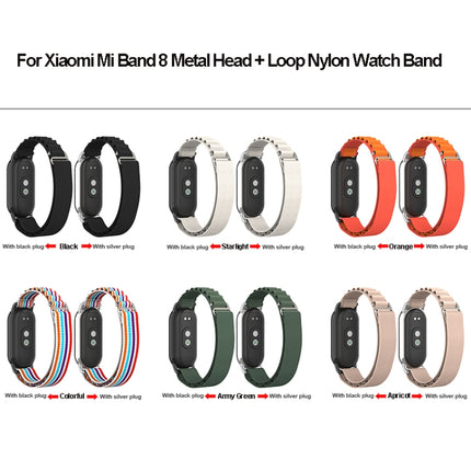 Metal Plug Loop Nylon Watch Band