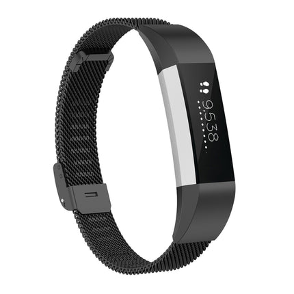 For Fitbit Alta / Alta HR / ACE Watch Button Mesh Metal Replacement Strap Watchband, S, L