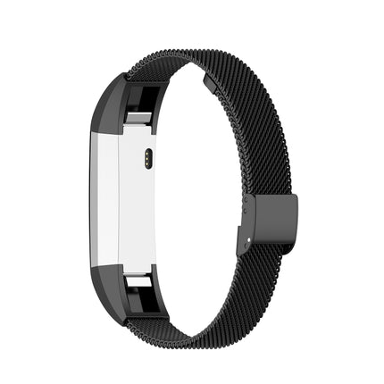 For Fitbit Alta / Alta HR / ACE Watch Button Mesh Metal Replacement Strap Watchband, S, L