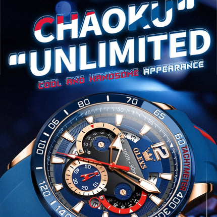 OLEVS 9936 Men Multifunctional Sports Waterproof Quartz Watch