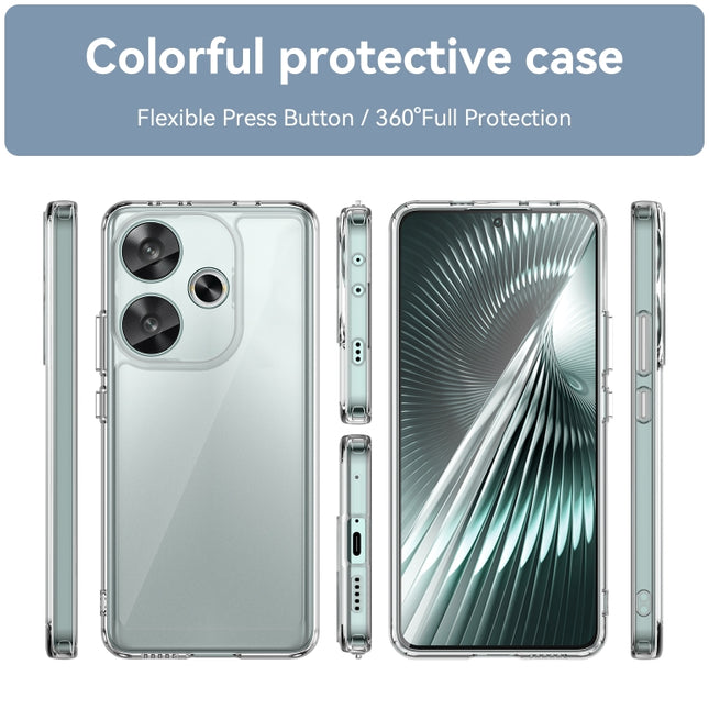 Colorful Series Acrylic Hybrid TPU Phone Case, For Xiaomi Redmi Turbo 3, For Xiaomi Poco M6 5G, For Redmi Note 13 Pro 4G Global, For Xiaomi Redmi Note 13 4G Global
