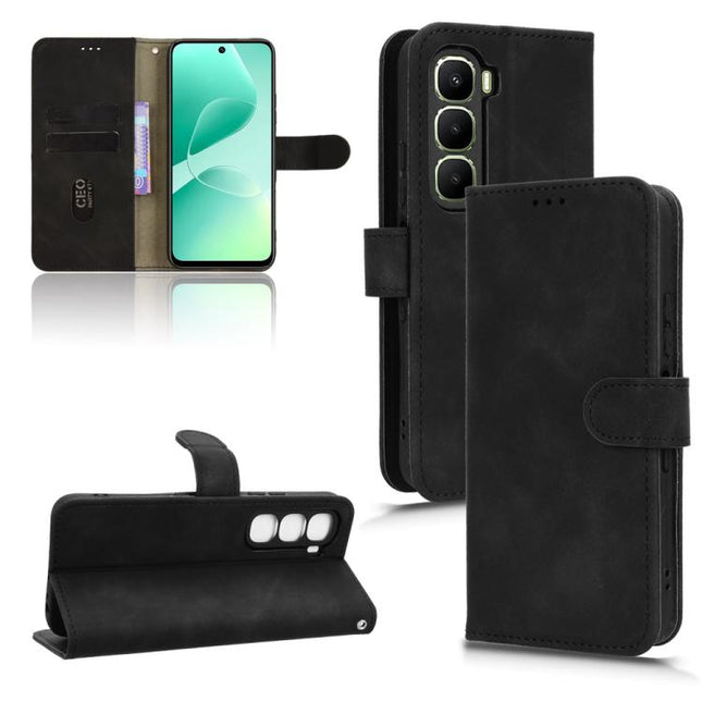 Skin Feel Magnetic Flip Leather Phone Case, For Infinix Hot 60 5G, For Infinix Hot 60 Pro+ 4G, For Infinix Hot 60 Pro 4G, For Infinix Smart 10 Plus 4G