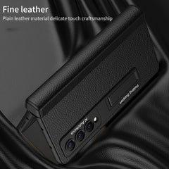 GKK Integrated Fold Hinge Leather Phone Case with Holder, For Samsung Galaxy Z Fold4