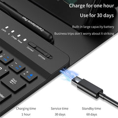 GKK Gear Adjustment Bluetooth Keyboard with Pen + Mouse + Leather Case, For Google Pixel Fold