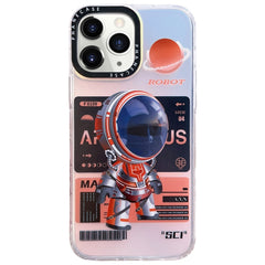 Mechanical Astronaut Pattern TPU Phone Case, For iPhone 14 Plus, For iPhone 14, For iPhone 14 Pro, For iPhone 14 Pro Max, For iPhone 13 Pro Max, For iPhone 13 Pro, For iPhone 13, For iPhone 12, For iPhone 12 Pro Max, For iPhone 12 Pro