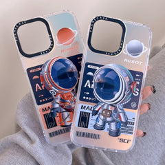 Mechanical Astronaut Pattern TPU Phone Case, For iPhone 14 Plus, For iPhone 14, For iPhone 14 Pro, For iPhone 14 Pro Max, For iPhone 13 Pro Max, For iPhone 13 Pro, For iPhone 13, For iPhone 12, For iPhone 12 Pro Max, For iPhone 12 Pro