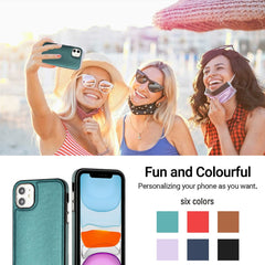 Leather Texture Full Coverage Phone Case, For iPhone 11, For iPhone 11 Pro, For iPhone X / XS, For iPhone XR, For iPhone XS Max