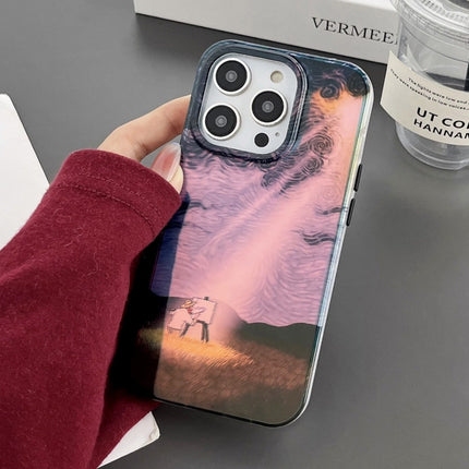 Dual-sided Lamination Oil Painting IMD Phone Case, For iPhone 14, For iPhone 14 Pro, For iPhone 14 Pro Max, For iPhone 13 Pro Max, For iPhone 13 Pro, For iPhone 13, For iPhone 12, For iPhone 12 Pro Max, For iPhone 12 Pro
