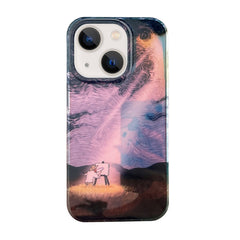 Dual-sided Lamination Oil Painting IMD Phone Case, For iPhone 14, For iPhone 14 Pro, For iPhone 14 Pro Max, For iPhone 13 Pro Max, For iPhone 13 Pro, For iPhone 13, For iPhone 12, For iPhone 12 Pro Max