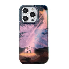 Dual-sided Lamination Oil Painting IMD Phone Case, For iPhone 14, For iPhone 14 Pro, For iPhone 14 Pro Max, For iPhone 13 Pro Max, For iPhone 13 Pro, For iPhone 13, For iPhone 12, For iPhone 12 Pro Max, For iPhone 12 Pro, For iPhone 11