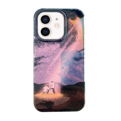 Dual-sided Lamination Oil Painting IMD Phone Case, For iPhone 14, For iPhone 14 Pro, For iPhone 14 Pro Max, For iPhone 13 Pro Max, For iPhone 13 Pro, For iPhone 13, For iPhone 12, For iPhone 12 Pro Max, For iPhone 12 Pro, For iPhone 11