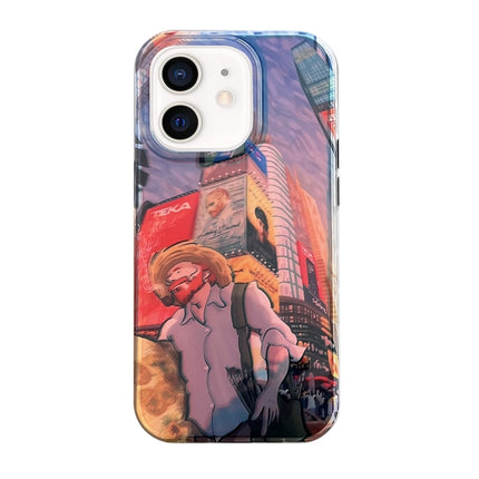 Dual-sided Lamination Oil Painting IMD Phone Case, For iPhone 11