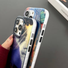 Dual-sided Lamination Oil Painting IMD Phone Case, For iPhone 14, For iPhone 14 Pro, For iPhone 14 Pro Max, For iPhone 13 Pro Max, For iPhone 13 Pro, For iPhone 13, For iPhone 12, For iPhone 12 Pro Max