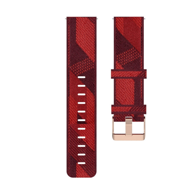 For Amazfit Bip Lite Version 1S / Bip S 20mm Nylon Denim Canvas Replacement Strap Watchband