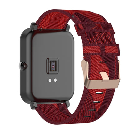 For Amazfit Bip Lite Version 1S / Bip S 20mm Nylon Denim Canvas Replacement Strap Watchband