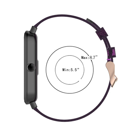 For Amazfit Bip Lite Version 1S / Bip S 20mm Nylon Denim Canvas Replacement Strap Watchband